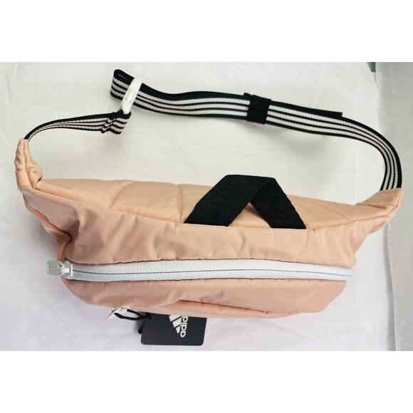 ADIDAS CORE WAIST PACK~ Bag Fanny Pack Glow Sport Bag Pink /White/Black (coral) - Picture 4 of 12